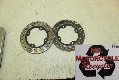 1996 HONDA CBR600F3 OEM DIANTEIRO ESQUERDO DIREITO DISCOS ROTORES DE FREIO A-26D - Imagem 1 de 4