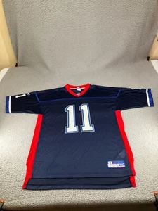 Vintage Drew Bledsoe Buffalo Bills Jersey Mens XL Blue Reebok NFL Football - Picture 1 of 22