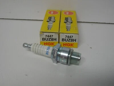 NGK BUZ8H / 7447 spark plug pack of 2 each Surface Gap - Image 1 of 3