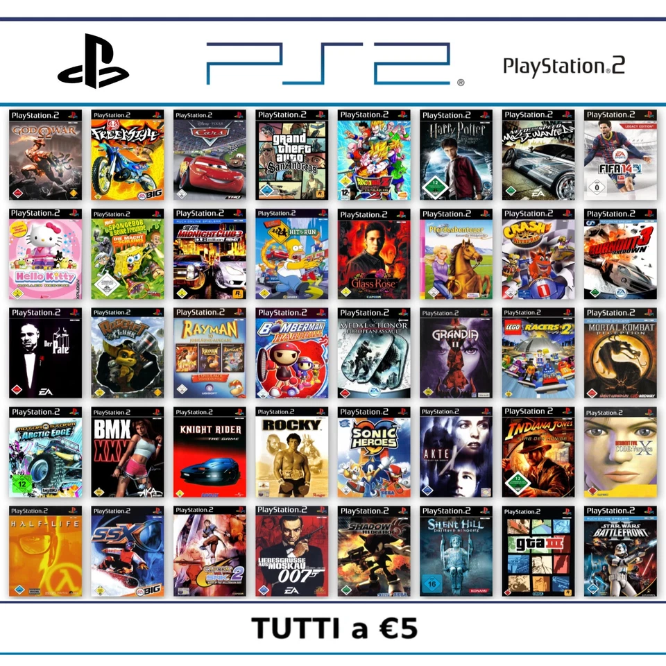 Ps2 Playstation 2 Gioco A Scelta Tutti a €5 FIFA Sims Tekken Spyro Final Fantasy - Immagine 1 di 1