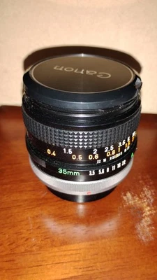 复古佳能 FD 35 毫米 f3.5 S.C. 带镜头盖和外壳 状况完好  — 第 1/4 张图片