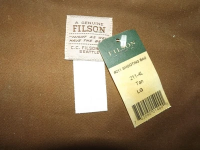 Bolso de tiro Filson #211 talla grande nuevo con etiquetas Foto 1 de 4