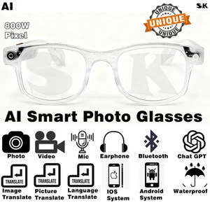 AI Smart Foto Gafas de sol Gafas inteligentes AI Bluetooth Gafas con traducción - Imagen 1 de 28