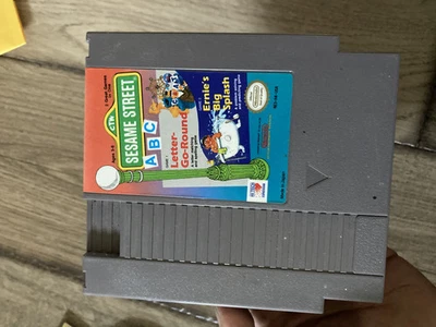 Sesame Street Letter-Go-Round (Nintendo NES, 1989) CART ONLY - Image 1 of 4