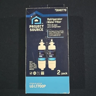 Project Source Refrigerator Water Filter L-3-2 Fits LG LT700P 2-Pack ---#3846779 - Image 1 of 4