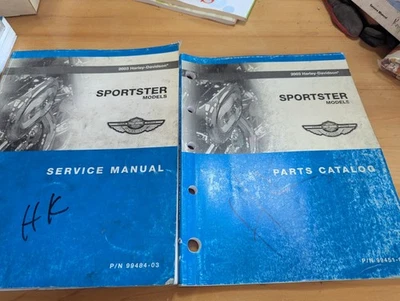 Harley-Davidson Sportster Models 2003 manual de servicio y piezas 99484-03 y 99451-03 Foto 1 de 4