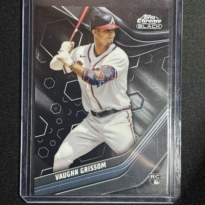 2023 Topps Chrome Black - #97 Vaughn Grissom Rookie Atlanta Braves - Image 1 of 2