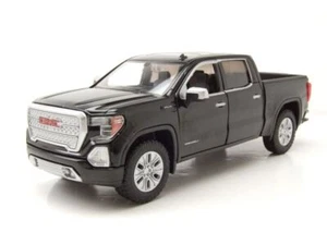 GMC Sierra 1500 Denali Equipaggio Cab Pick Up 2019 Nero Modellino 1:24 MotorMax - Foto 1 di 9