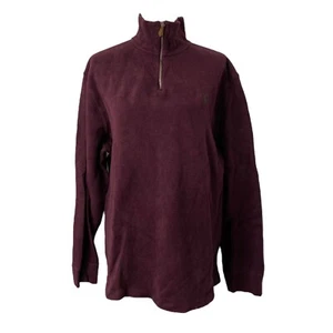Herren XL Sweatshirt Polo Ralph Lauren weinrot rot Langarm Quarter Zip - Bild 1 von 12