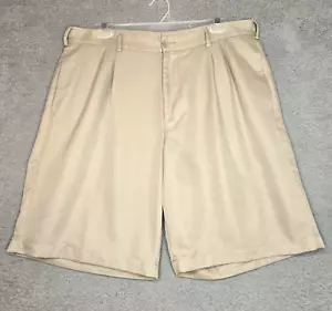 Pantalones Cortos de Golf Tommy Armour Performance - Plisados Caqui Tostado - Para Hombre 36 - 9" Entrepierna - Imagen 1 de 8