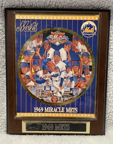 Miracle Mets 1969 World Series Champion Plaque- 25th Anniversary MLB Memorabilia Cover