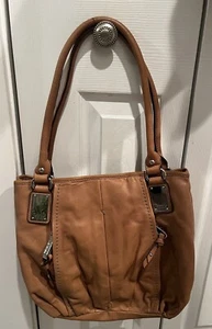 TIGNANELLO- Caramel brown Women’s 100% leather shoulder bag Med Sz Exc Cond - Picture 1 of 12