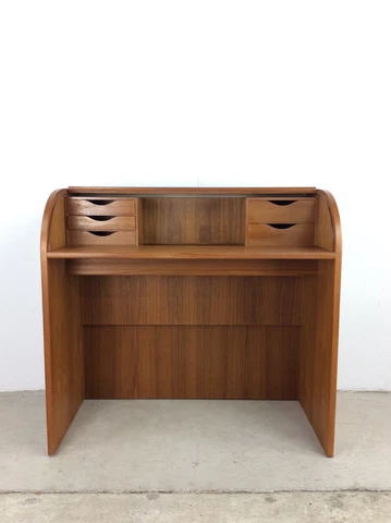 Danish Modern Roll Top Writing Desk Cover
