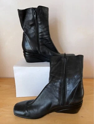 Botas Nine West de cuero negras, Day Brook, talla 6 Foto 1 de 4