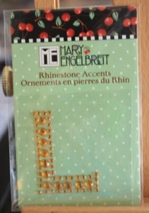 Mary Engelbreit rhinestone accents letter L NIP 1 1/2" tall - Picture 1 of 2