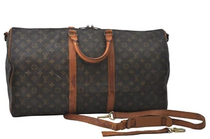 echt Louis Vuitton Monogramm Keepall Bandouliere 55 M41414 Boston Tasche 6520M - Bild 1 von 10