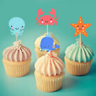 Sea Animal Cupcake Toppers Birthday Party Cake Toppers Theme Party Supplies