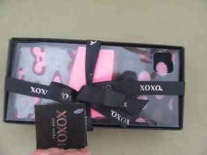 XOXO Socks, 3 Pair, new in box, 9-11, Pink/ stripe, black w/dots,grey w/ print - Picture 1 of 4