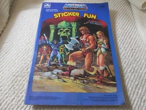 1982 He-Man Masters of the Universe MOTU Sticker Fun Book Vintage Unused, Damage - Imagen 1 de 16