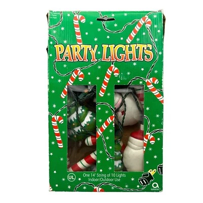 De Colección Luces de Navidad Santa Candy Bastón Árbol 14' Cadena 10 Luces Interior Exterior Foto 1 de 4