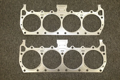 Par de juntas de cabeza delgada de cuña de acero 440 de 0,020" para Mopar Dodge Big Block 383 400 BB Foto 1 de 3