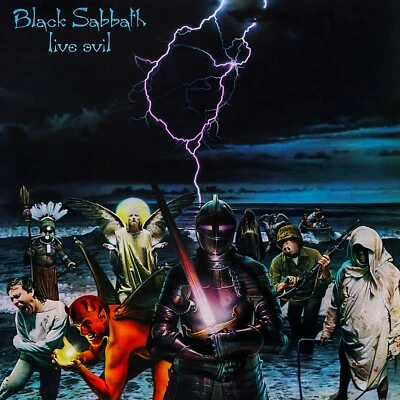 BLACK SABBATH Live Evil BANNER HUGE 4X4 Ft Fabric Poster Tapestry Flag album art - Image 1 of 3