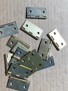 Lot of 4 Brass Butt hinges for furniture, projects, small fencing, etc. - Picture 1 of 3