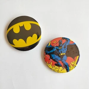 Vintage Batman Badges 1980s DC Comics - Picture 1 of 2