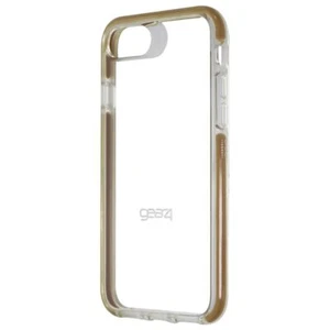 ZAGG Piccadilly Series Hybrid Case for Apple iPhone 7/8 – Clear/Gold border - Picture 1 of 2