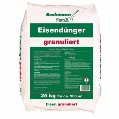 Eisendünger Rasendünger 25kg granuliert 2-4mm Moosverdränger Granulat - Bild 1 von 2