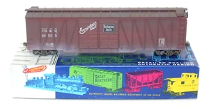 Roundhouse 2152 HO 50' DD Wood Box Car CB&Q 46829 Built/ Boxed KDs MW Weathered - Picture 1 of 4