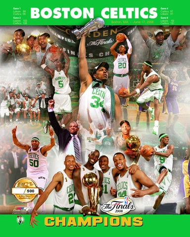Boston Celtics 2008 NBA CHAMPIONS Limited-Edition 20x24 Premium POSTER Print Cover