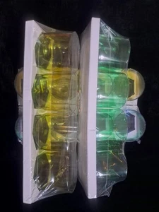 16 Count Plastic Cups 10.14 FL Oz ( Yellow/green, Green/blue) - Picture 1 of 2