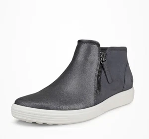Ecco $ 170 Damen-Bootie Nubuk Reißverschluss ECCO weich 7. Größe EU37 / US 6-6,5 - Bild 1 von 4