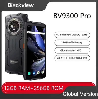 Blackview BV9300 Pro Rugged Phone 100LM Flashlight 12GB+256GB 120Hz 15080mAh NFC - Image 1 of 4