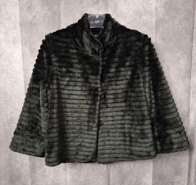 Экспресс искусственного меха пальто женщин Sz большой Y2K старые деньги Gothic плюшевый лохматый мягкий - Изображение 1 из 4