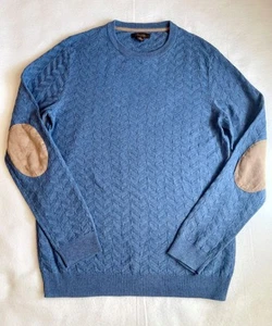 Tasso Elba 100% Cotton Blue Pullover Men's Sweater- S - Picture 1 of 6