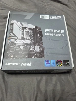 ASUS Prime B760M-A WiFi D4 LGA 1700 MicroATX Intel Motherboard - Image 1 of 3