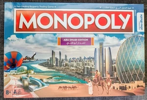Monopoly Abu Dhabi Official Edition Family Board Game Hasbro New Christmas Gift - Picture 1 of 7