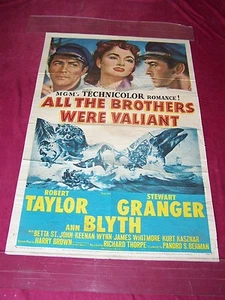 1953 MGM OS Filmplakat - "ALLE BRÜDER WAREN TAPFER! "Rob Taylor-Ann Blythe - Bild 1 von 1