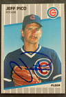1989 Fleer Signed: Jeff Pico, Cubs #436