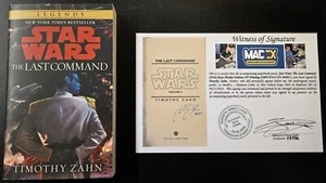Star Wars: The Last Command (2016) 53rd Print SIGNED Timothy Zahn Notarized WOS - Picture 1 of 7