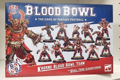 Blood Bowl Team KHORNE: Skull-tribe Slaughterers SINGLE MINIATURES - Immagine 1 di 2