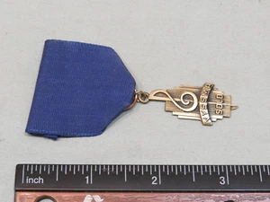 Vintage NYSSMA New York State School Music Assn Solo Award Ribbon/Medal Blue - Picture 1 of 2