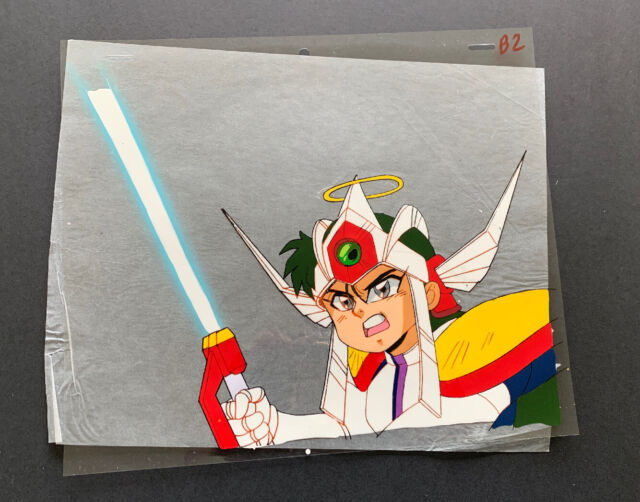 Densetsu No Yuusha Da Garn anime cel A1 w/ Genga ~ Ray Rohr Artifacts