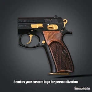 Customizable CZ 75, 75B, 75BD, 85 KADET SHADOW1 Compatible KSD Brand Walnut Grip - Picture 1 of 5
