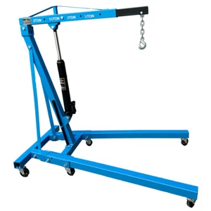 2 Ton Folding Engine Crane Workshop Engine Hoist Blue - Picture 1 of 8