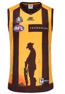 Hawthorn Hawks 2023 AFL Kids Anzac Guernsey Sizes 6-14 BNWT - Picture 1 of 1