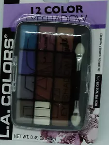 LA COLORS Nude Lidschatten Palette 12 Farben & Applikator GLAMOROUS #C68681 - Bild 1 von 1