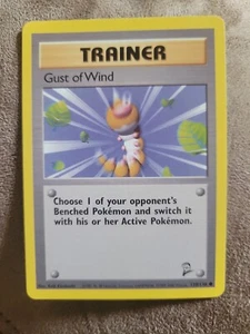 Pokémon TCG Gust of Wind Base Set 2 120/130 Regular Unlimited Common - Picture 1 of 2